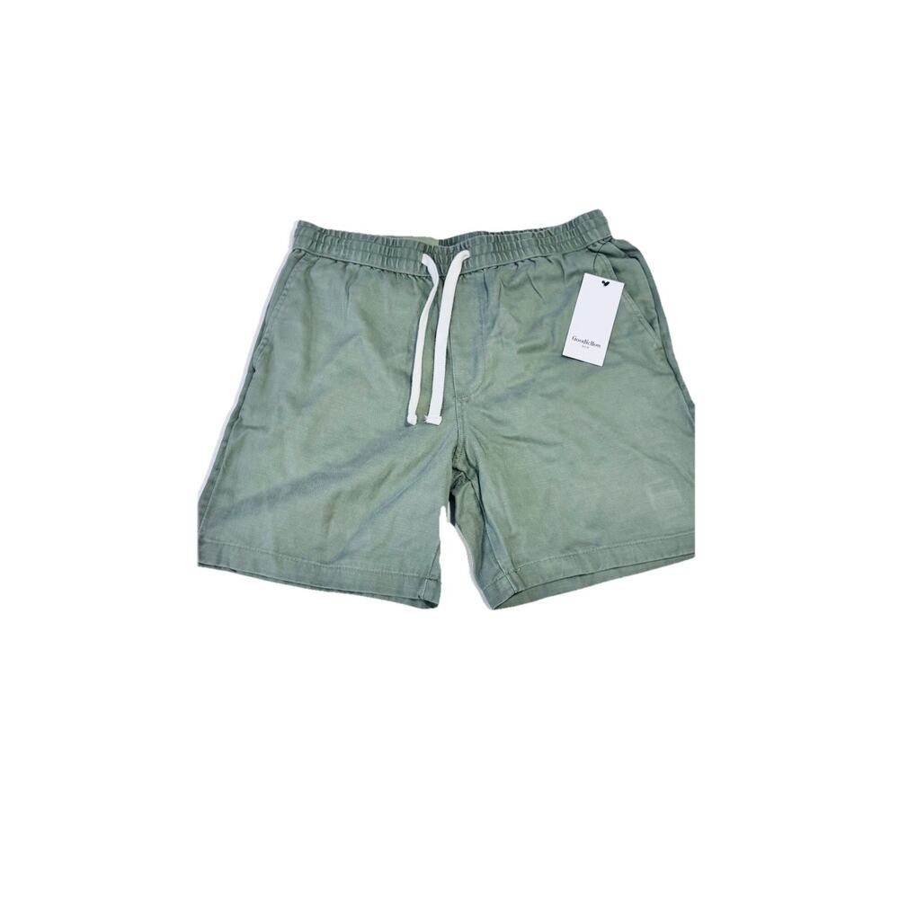 Goodfellow The Vintage Pull- On Shorts Green 7 Inch Inseam Men's Size Small NEW